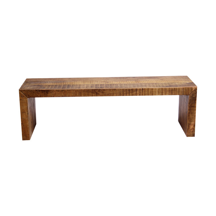 Union Rustic Luray Solid Mango Wood Bench & Reviews Wayfair